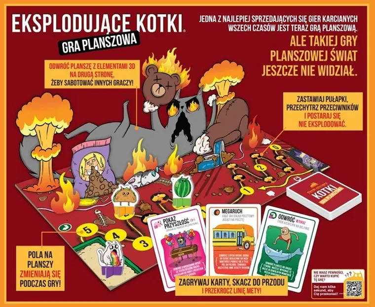 Rebel, Eksplodujące Kotki, towarzyska gra planszowa