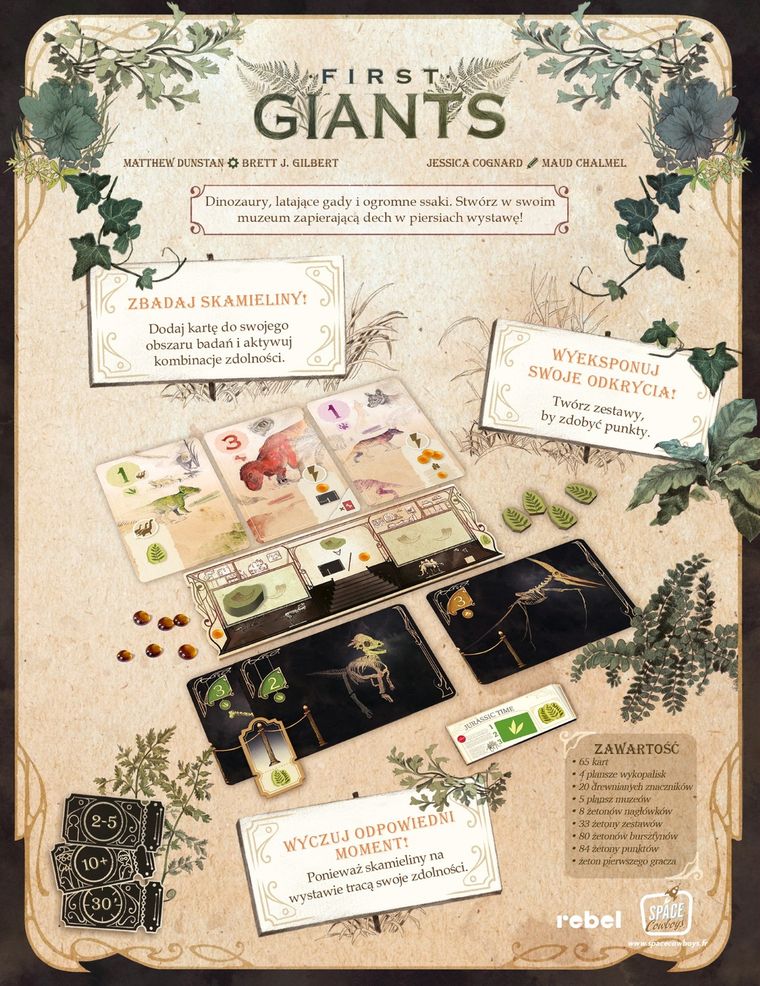 Rebel, First Giants: Muzeum paleontologiczne, gra familijna