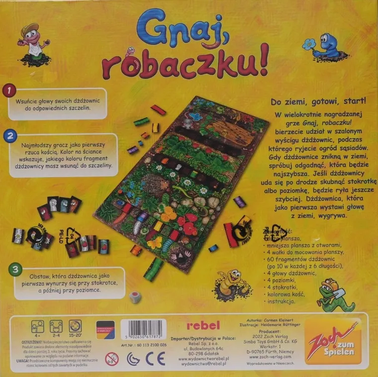 Rebel, Gnaj, robaczku! gra familijna