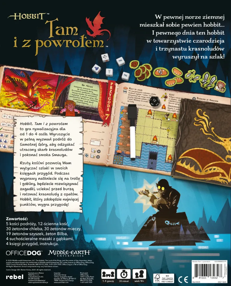 Rebel, Hobbit: Tam i z powrotem, gra kościana