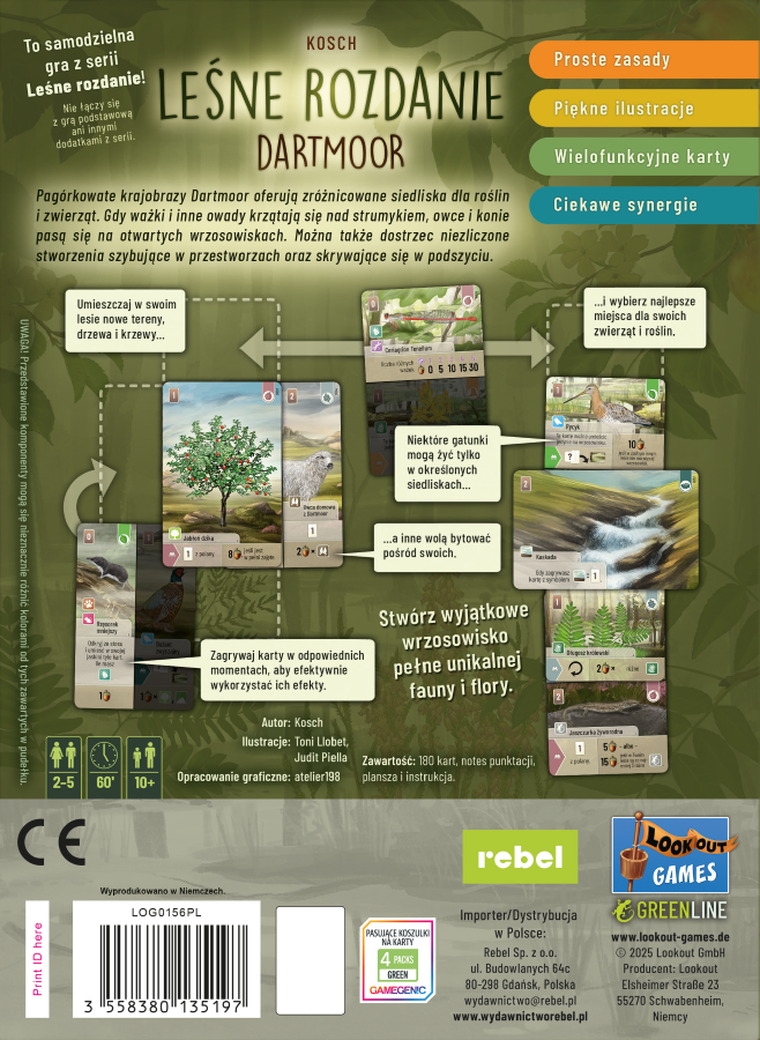 Rebel, Leśne rozdanie: Dartmoor, gra strategiczna