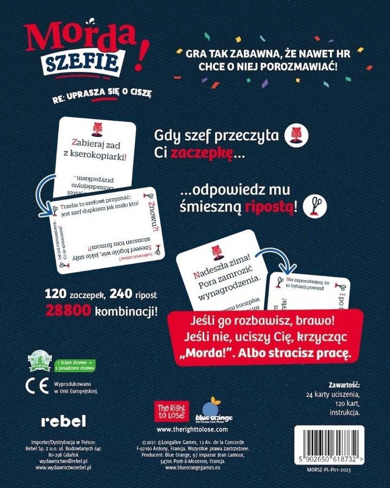 Rebel, Morda, szefie! gra towarzyska