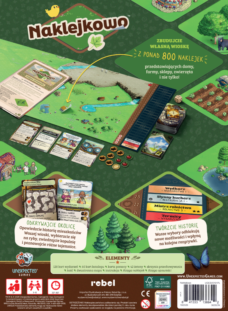 Rebel, Naklejkowo, gra towarzyska