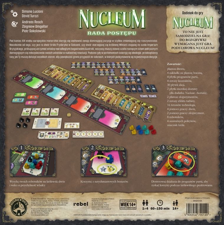 Rebel, Nucleum: Rada postępu, dodatek do gry
