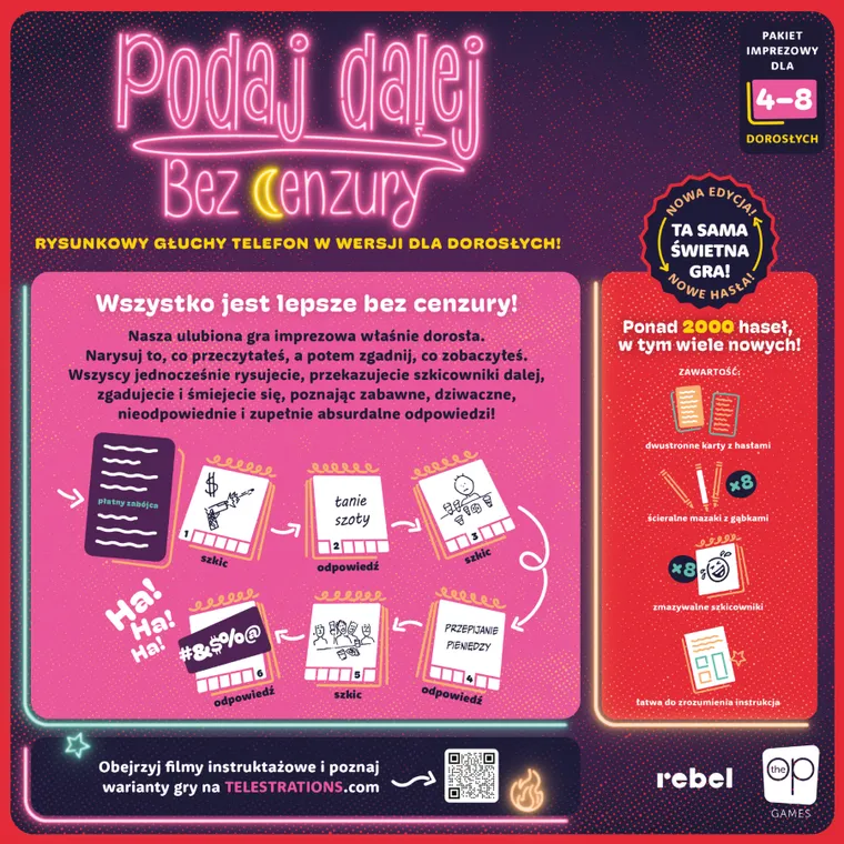 Rebel, Podaj dalej! Bez cenzury, druga edycja, gra towarzyska