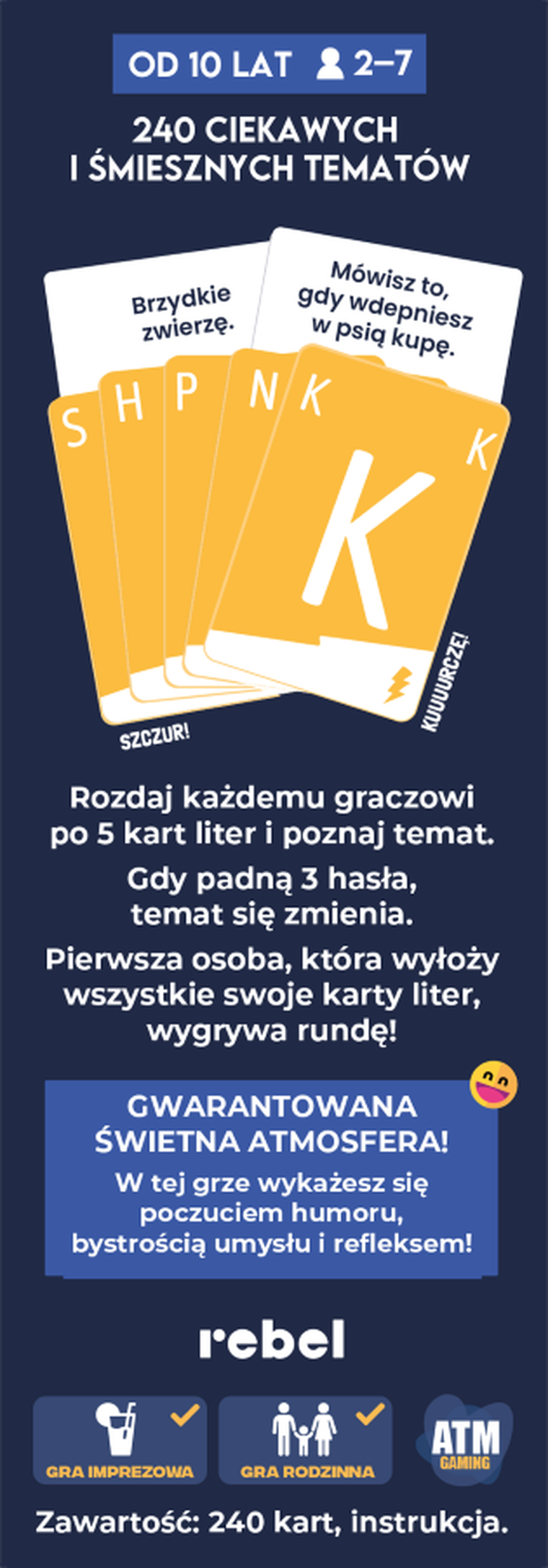Rebel, QuickStop, Pojedynek na litery, gra karciana