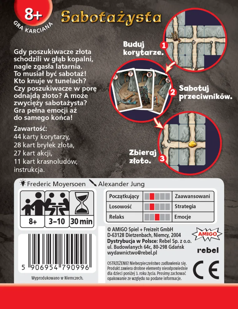 Rebel, Sabotażysta, gra karciana