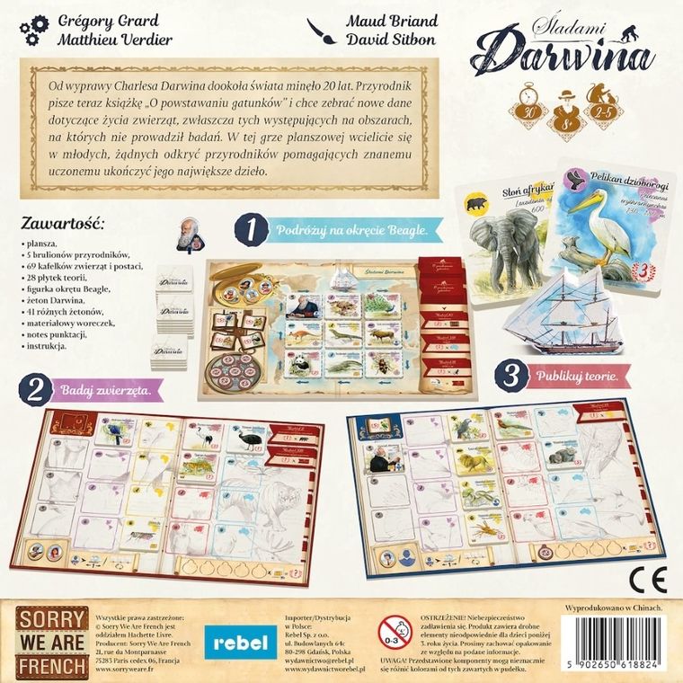 Rebel, Śladami Darwina, gra familijna