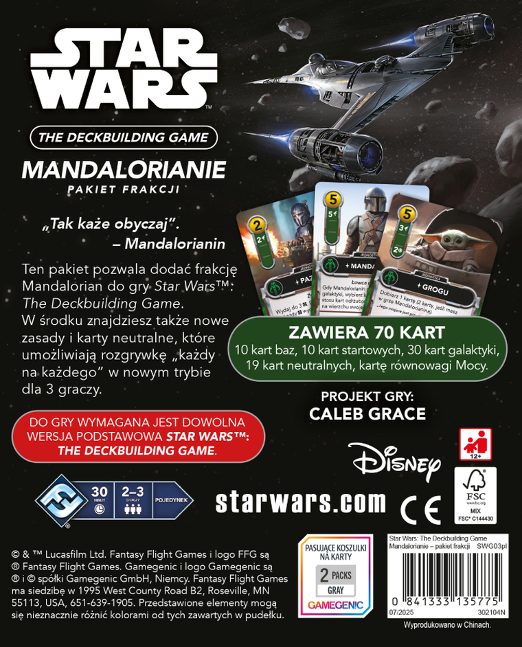 Rebel, Star Wars: The Deckbuilding Game, Mandalorianie, dodatek do gry