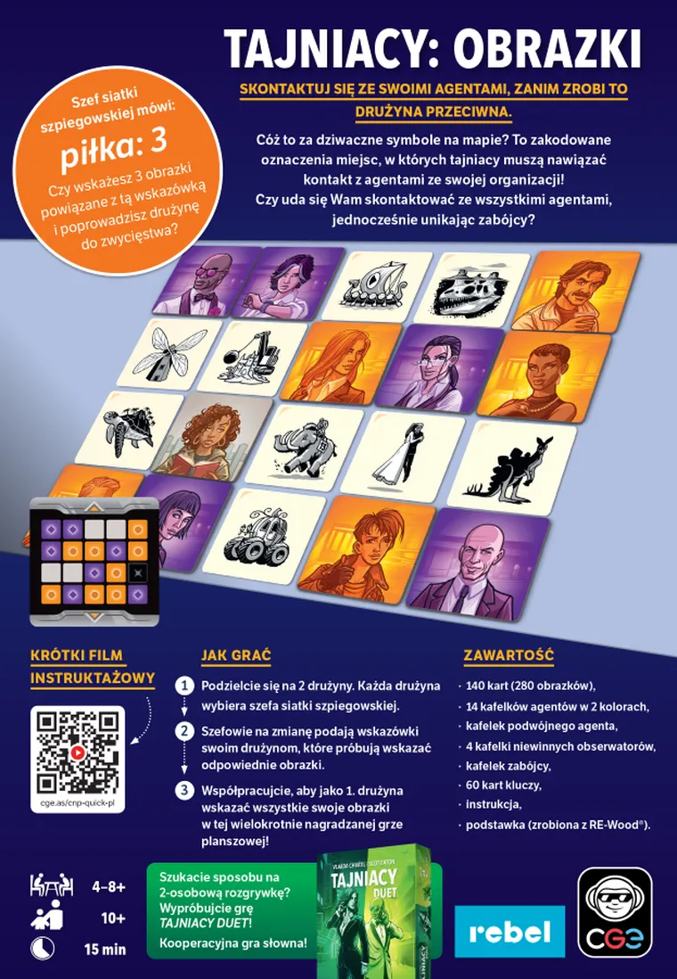 Rebel, Tajniacy: Obrazki, gra towarzyska