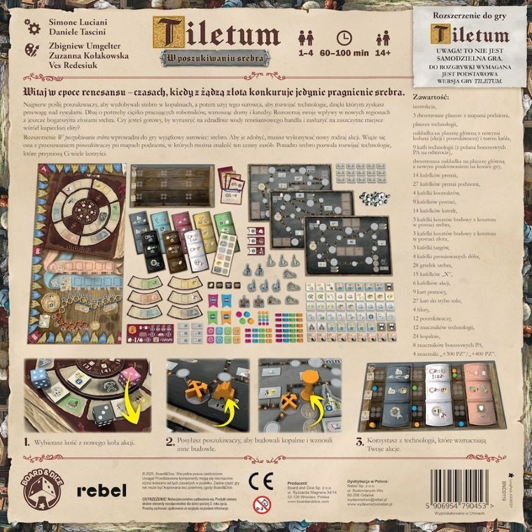 Rebel, Tiletum: W poszukiwaniu srebra, dodatek do gry