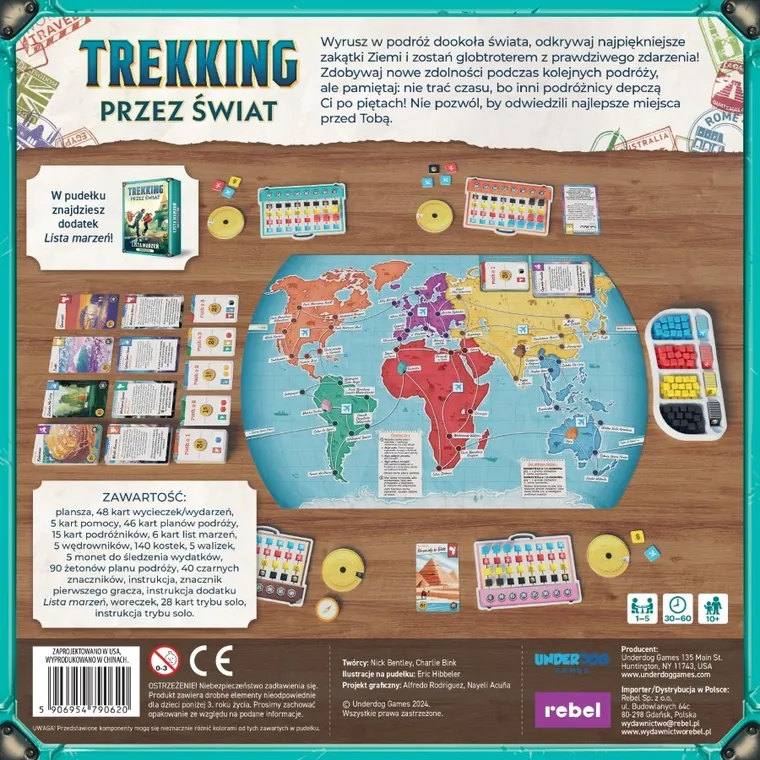 Rebel, Trekking przez świat, gra strategiczna