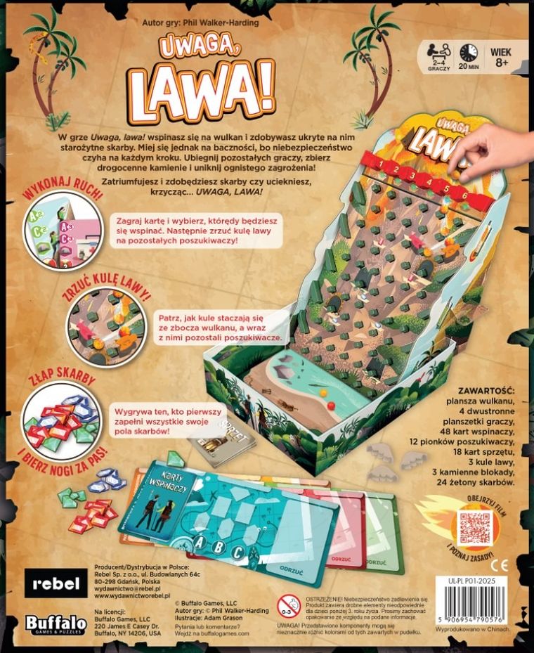 Rebel, Uwaga, lawa! gra familijna