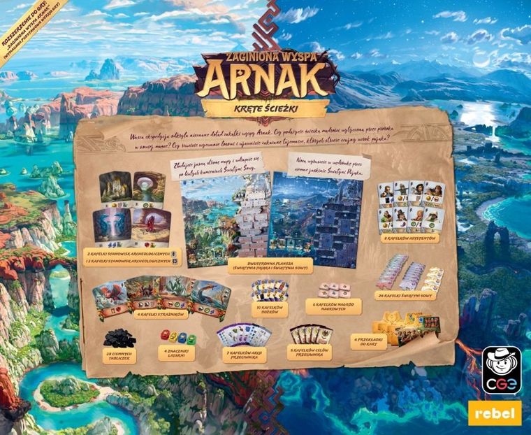 Rebel, Zaginiona wyspa Arnak: Kręte ścieżki, dodatek do gry