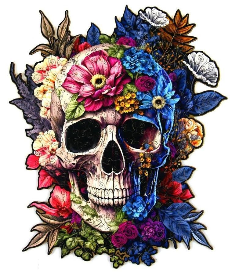 Recent Toys, czaszka, puzzle drewniane, 232 elementów