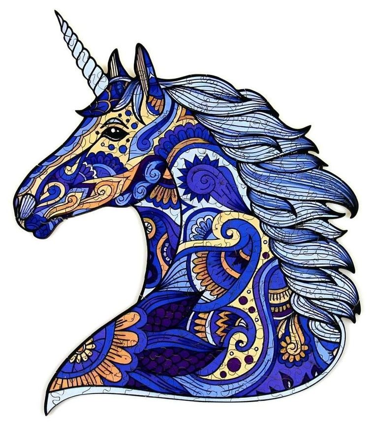 Recent Toys, jednorożec, puzzle drewniane, 185 elementów