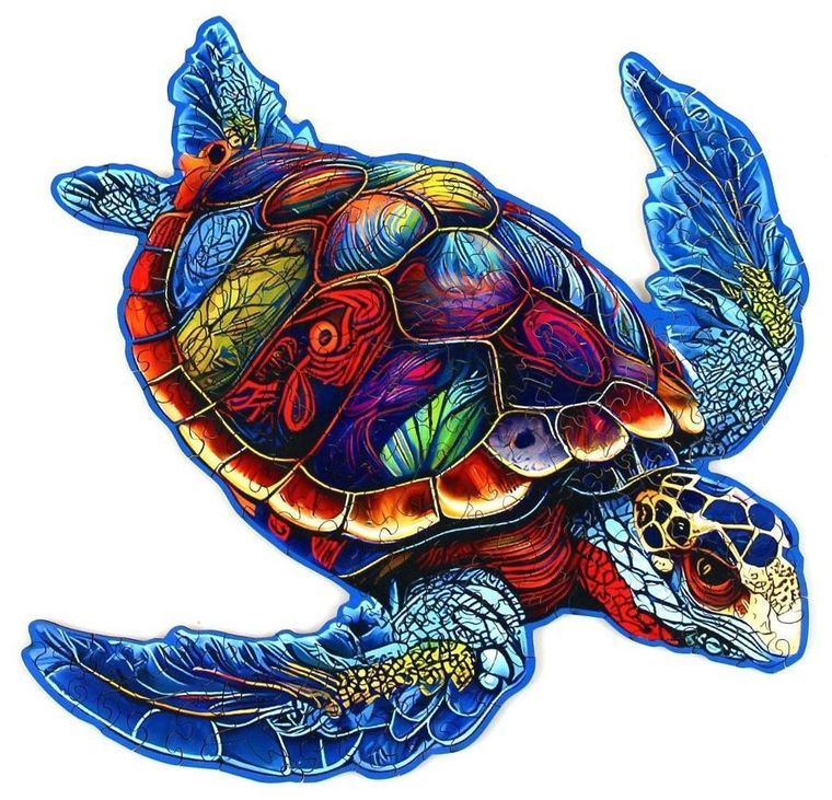 Recent Toys, żółw, puzzle drewniane, 189 elementów