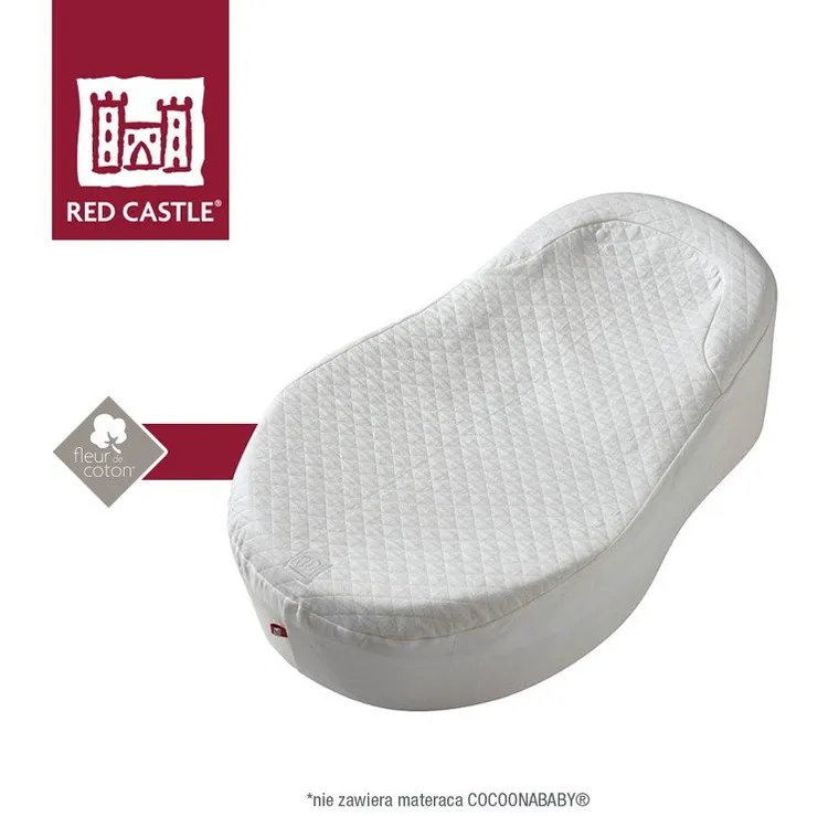 Red Castle, prześcieradło bawełniane do Cocoonababy, białe