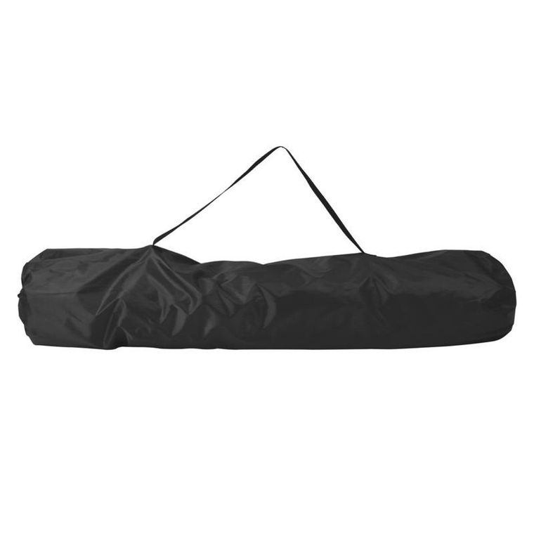 Redcliffs, krzesło kempingowe z poduszką adve, czarne, 74-83-91 cm