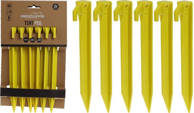 RedCliffs, śledzie do namiotu, plastikowe, 23 cm, 6 szt.