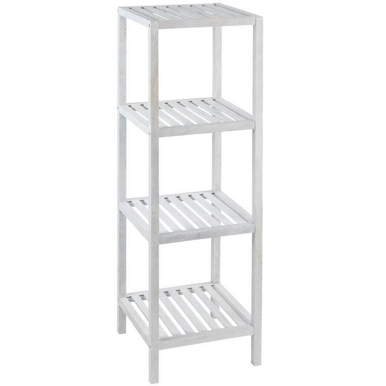 Regał łazienkowy, Norway white, 4 poziomy