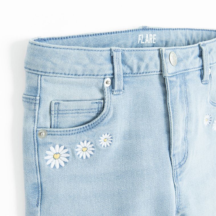 Regulowane jeansy flare z wysokim stanem Cool Club