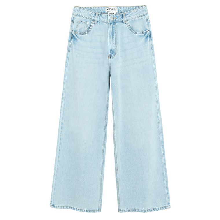 Regulowane jeansy o kroju wide leg NOWEAR