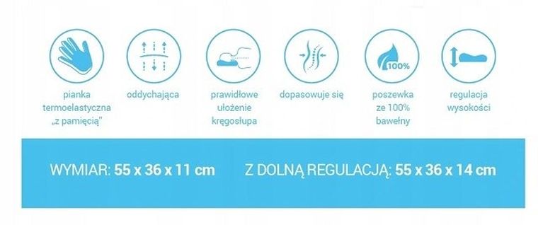 Reha Fund, Morfeusz, poduszka ortopedyczna do terapii, RF-665