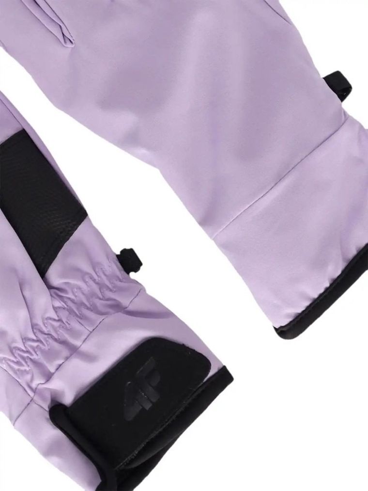 Rękawiczki damskie, fioletowe, do ekranów dotykowych, 4F