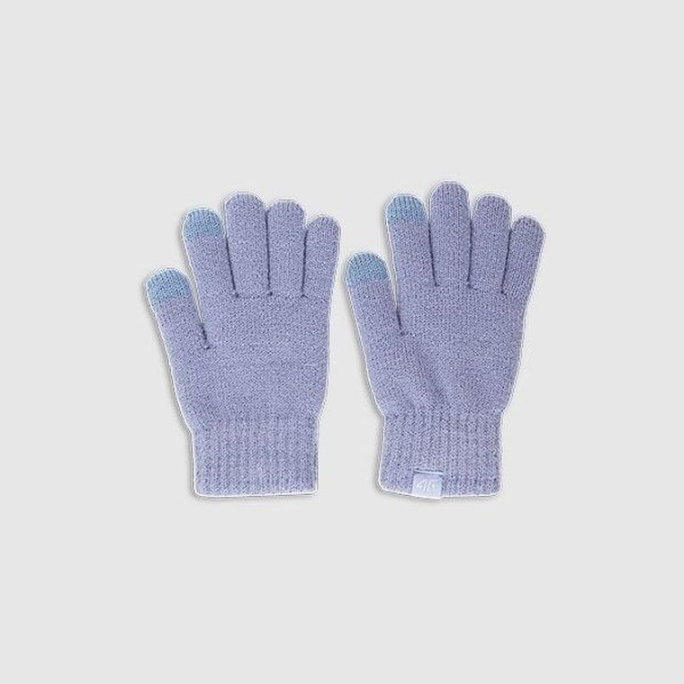 Rękawiczki damskie, niebieskie, 4F