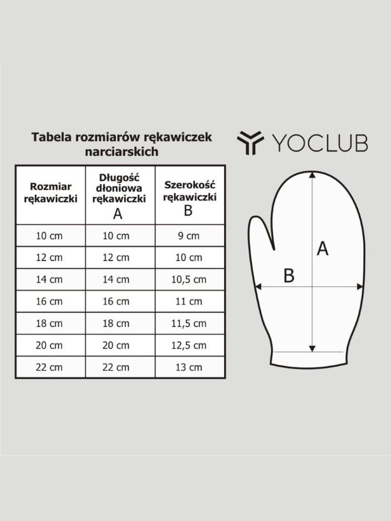 Rękawiczki narciarskie dziecięce, fioletowe, Yoclub