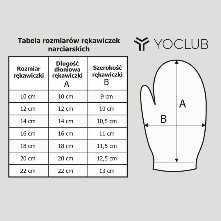 Rękawiczki narciarskie dziewczęce, mix, Yoclub