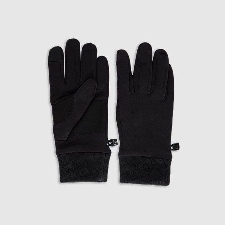 Rękawiczki, unisex, czarne, do ekranów dotykowych, 4F