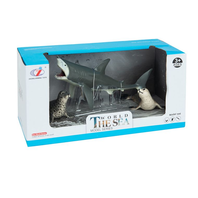 Rekin i foki, zestaw figurek, 3 szt.