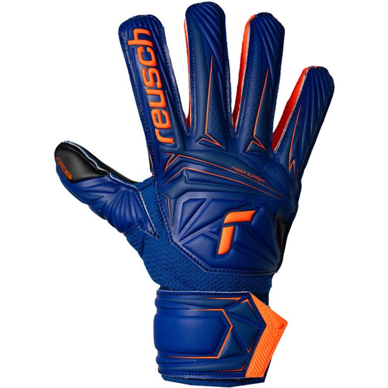 Reusch, rękawice piłkarskie, Attrakt Infinity Finger Support Junior 56 72 710 4127, rozmiar 7