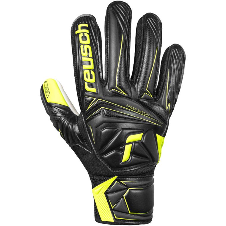 Reusch, rękawice piłkarskie, Attrakt Starter Solid Finger Support Junior 56 72 511 7752, rozmiar 7