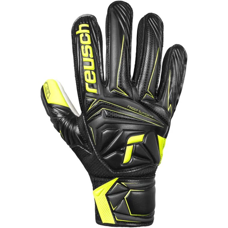 Reusch, rękawice piłkarskie, Attrakt Starter Solid Finger Support Junior 56 72 511 7752, rozmiar 7,5