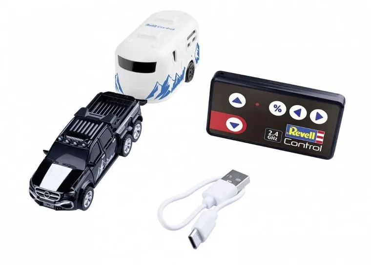 Revell Controll, Mini pojazd z przyczepą campingową, zdalnie sterowany, 23566