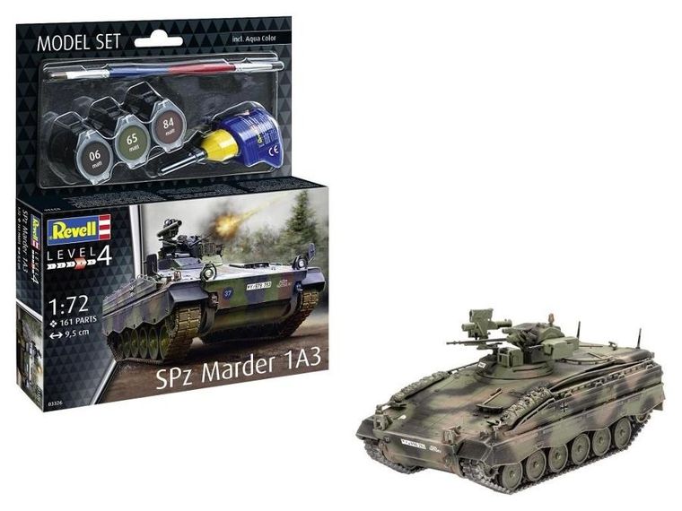 Revell, Model Set, Czołg SPz Marder 1A3, model do sklejania z farbami