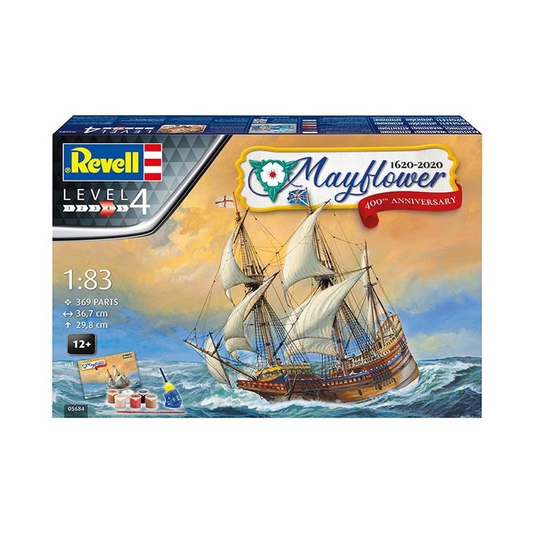 Revell, żaglowiec Mayflower 400, model do sklejania, 1:83