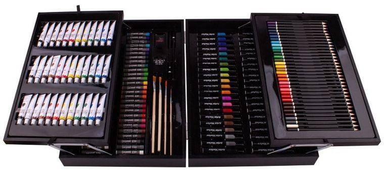 Rexus, zestaw artystyczny w rozkładanej walizce, 174 elementy