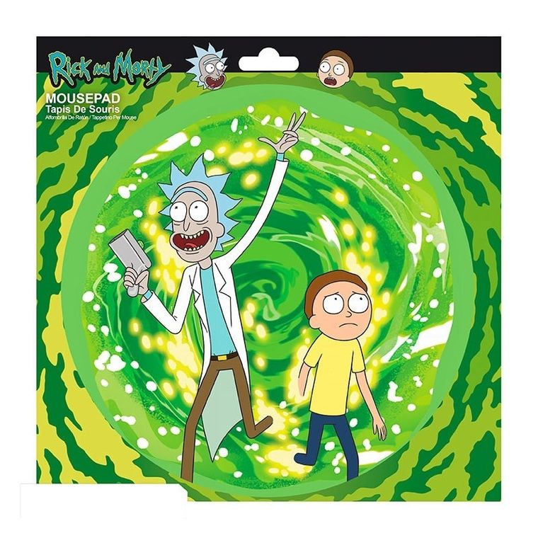 Rick i Morty, podkładka pod myszkę, Portal, zielony