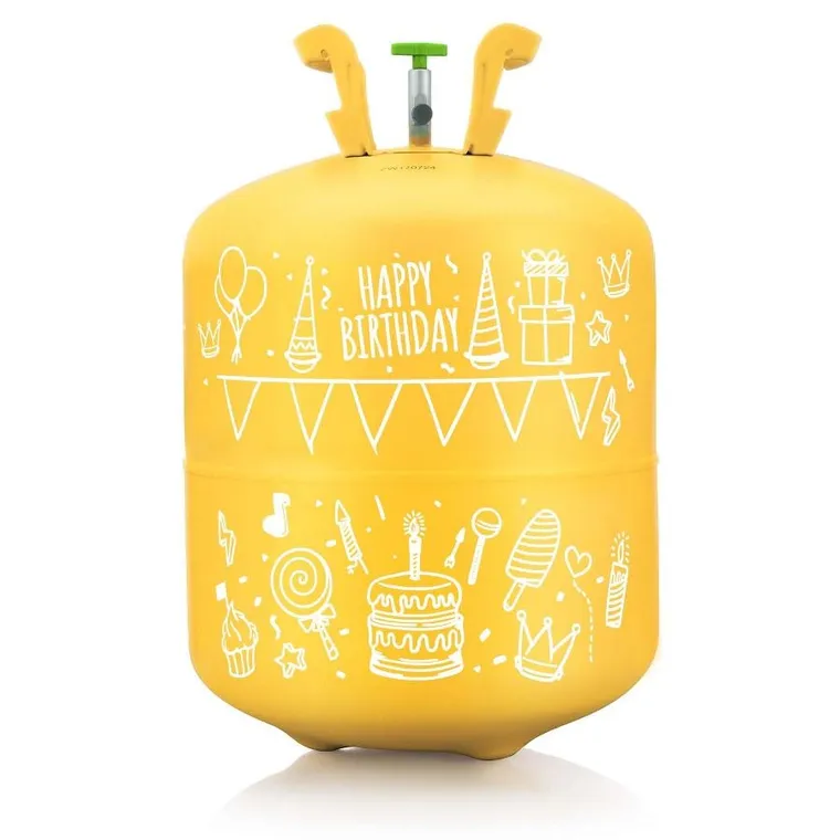 Ricokids, butla z helem, z balonami i wstążką, na 50 balonów