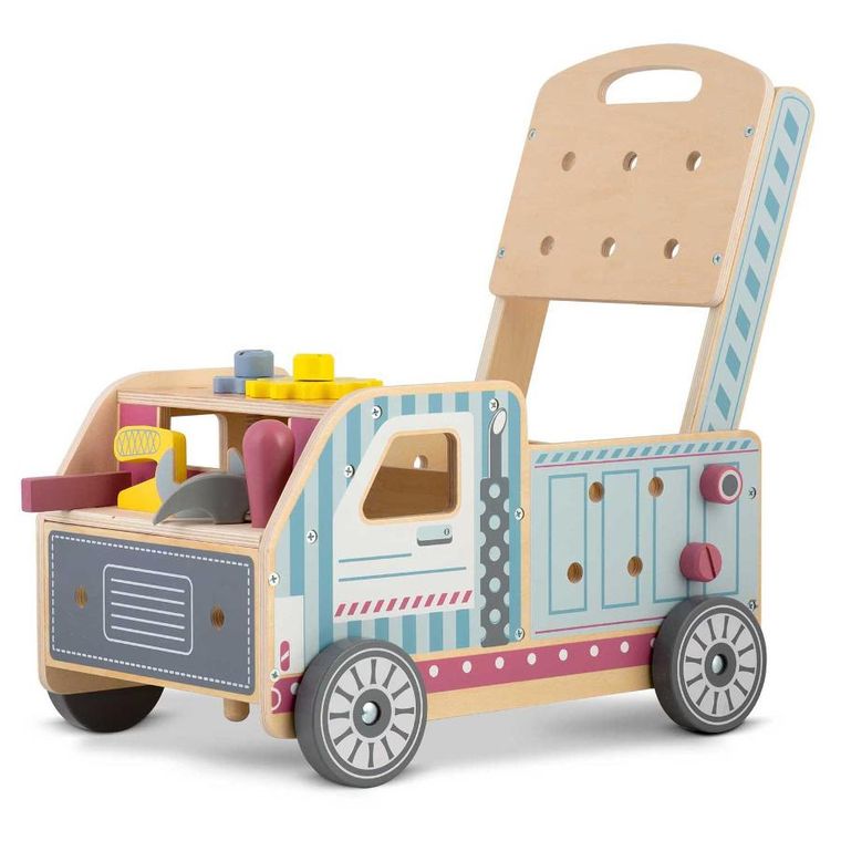 Ricokids, drewniany chodzik, pchacz z narzędziami