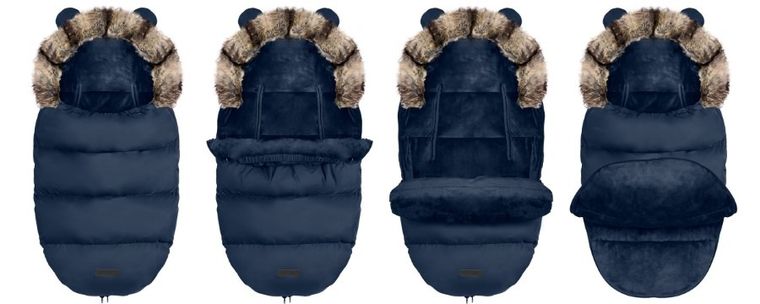 Ricokids, Elmi, śpiworek do wózka, 4w1, granatowy