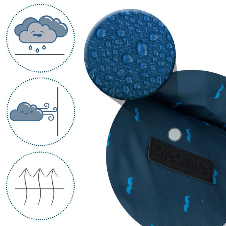 Ricokids, Elmi, śpiworek do wózka, granatowy