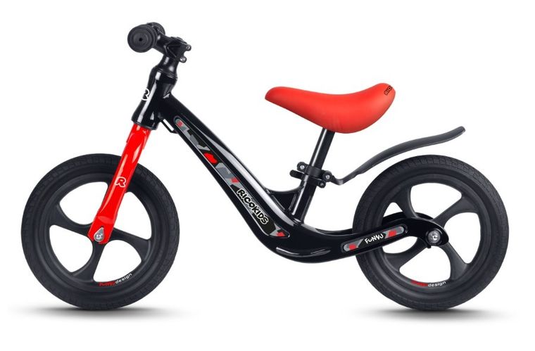 Ricokids, Funnu, rowerek biegowy dla dzieci, czarny