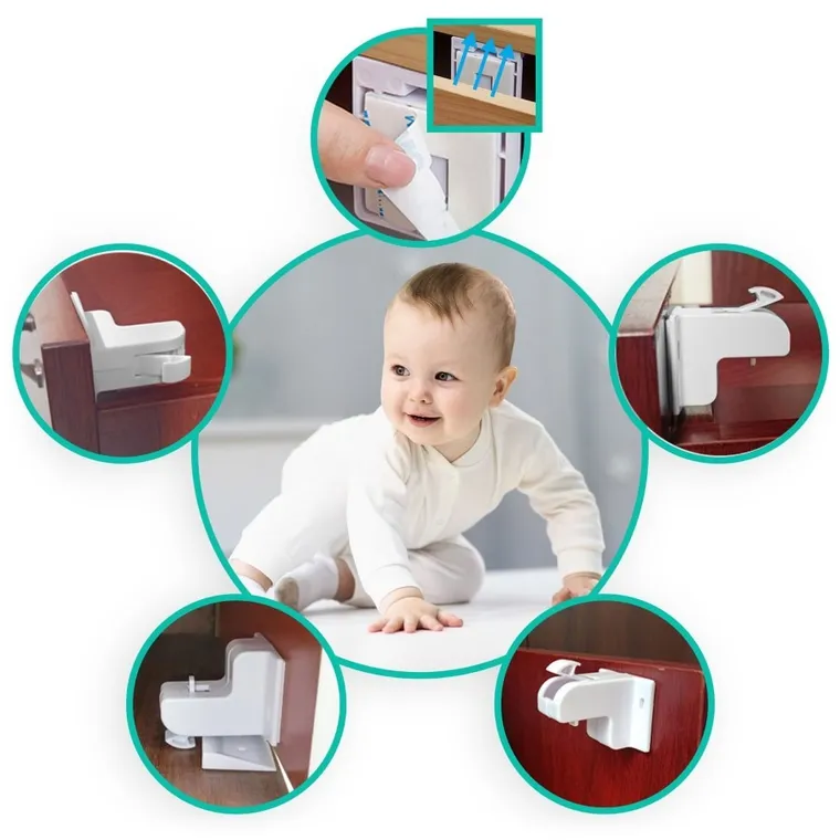 Ricokids, magnetyczne zabezpieczenie szafek, 8 szt.