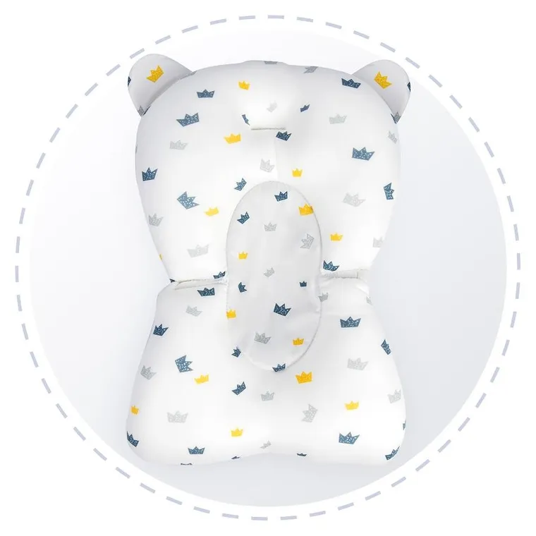 Ricokids, poduszka do wanienki dla niemowląt, wkładka do kąpieli, biało-niebieska