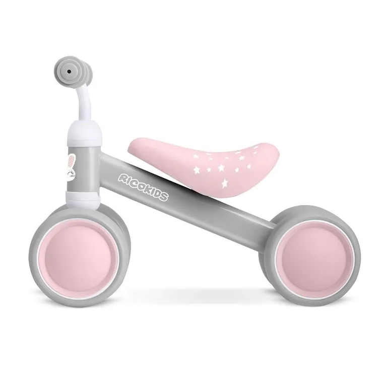Ricokids, rowerek biegowy dla dzieci, trójkołowy, szary